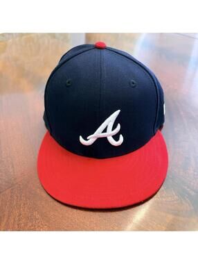 New Era Atlanta Braves Navy and Red Baseball Cap